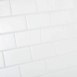 Restore Bright White 3 in. x 6 in. Ceramic Modular Wall Tile (375 sq. ft. / pallet) by Daltile -Daltile Sales Store bright white daltile ceramic tile re1536mdhdpl1p4 77 1000