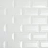 Restore 3 in. x 6 in. Ceramic Bevel Bright White Subway Tile (10 sq. ft. / case) by Daltile -Daltile Sales Store bright white daltile ceramic tile re1536modbhd1p4 64 1000