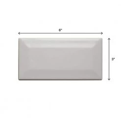 Restore 3 in. x 6 in. Ceramic Bevel Bright White Subway Tile (10 sq. ft. / case) by Daltile -Daltile Sales Store bright white daltile ceramic tile re1536modbhd1p4 66 1000