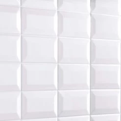Restore 3 in. x 6 in. Ceramic Bevel Bright White Subway Tile (10 sq. ft. / case) by Daltile -Daltile Sales Store bright white daltile ceramic tile re1536modbhd1p4 77 1000
