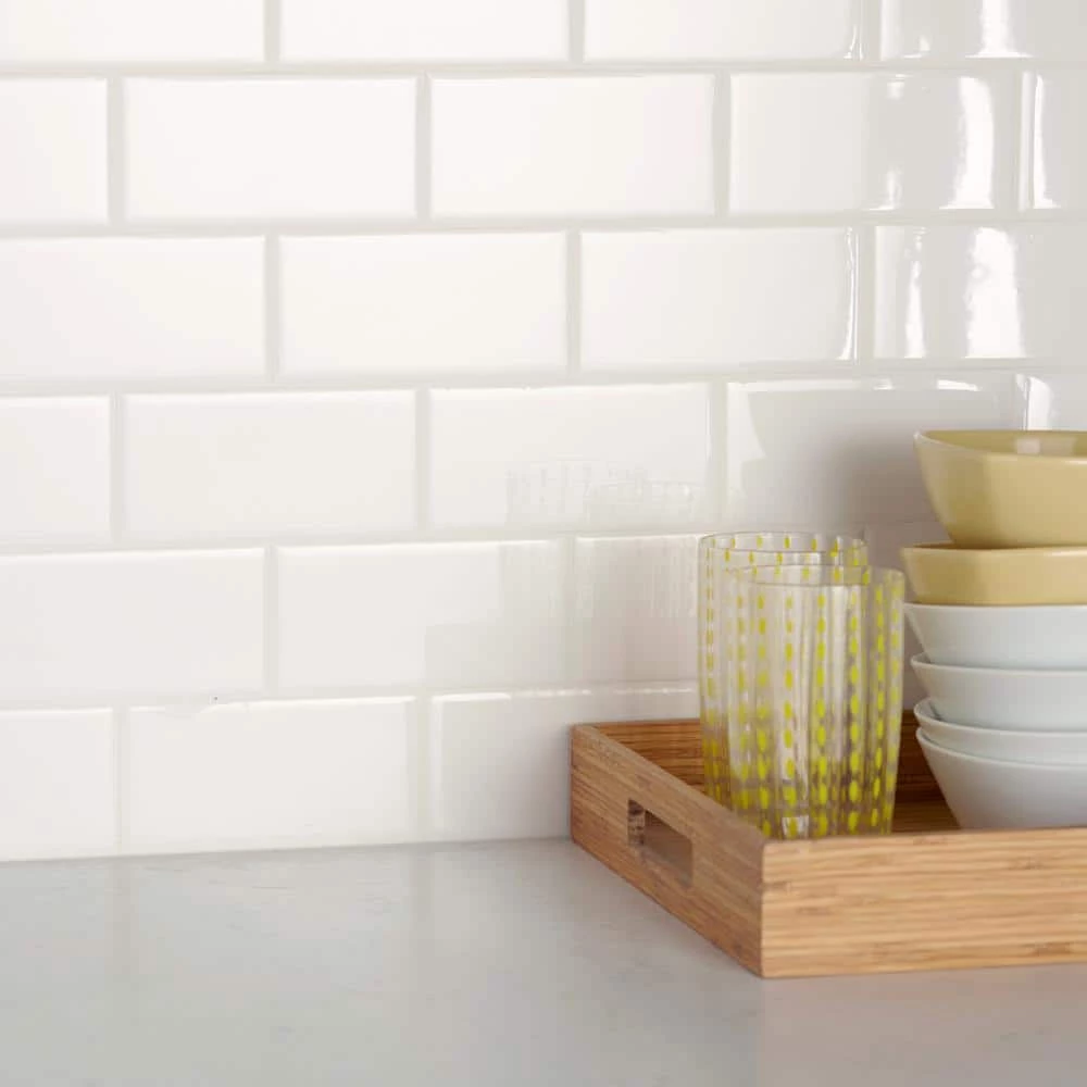 Restore 3 in. x 6 in. Ceramic Bright White Subway Tile (12.5 sq. ft. / Case) by Daltile 4 Restore 3 in. x 6 in. Ceramic Bright White Subway Tile (12.5 sq. ft. / Case) by Daltile - Image 3