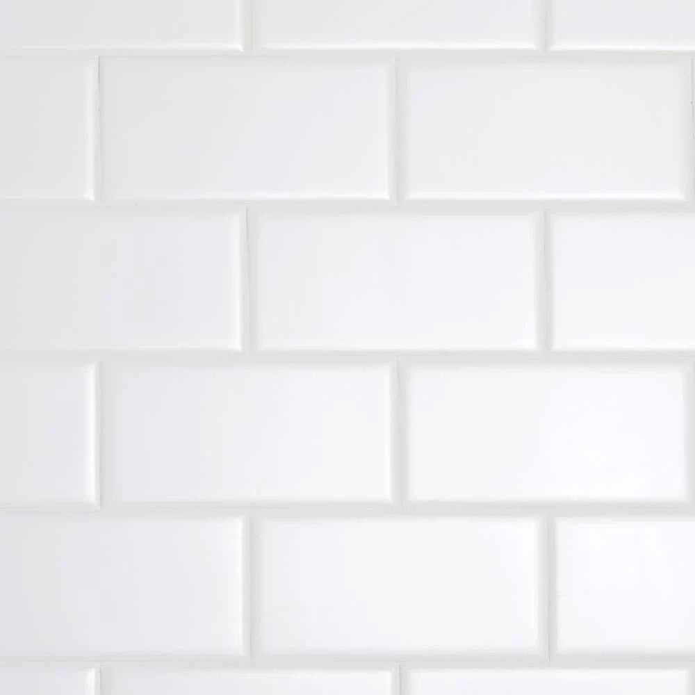 Restore 3 in. x 6 in. Ceramic Bright White Subway Tile (12.5 sq. ft. / Case) by Daltile 2 Restore 3 in. x 6 in. Ceramic Bright White Subway Tile (12.5 sq. ft. / Case) by Daltile
