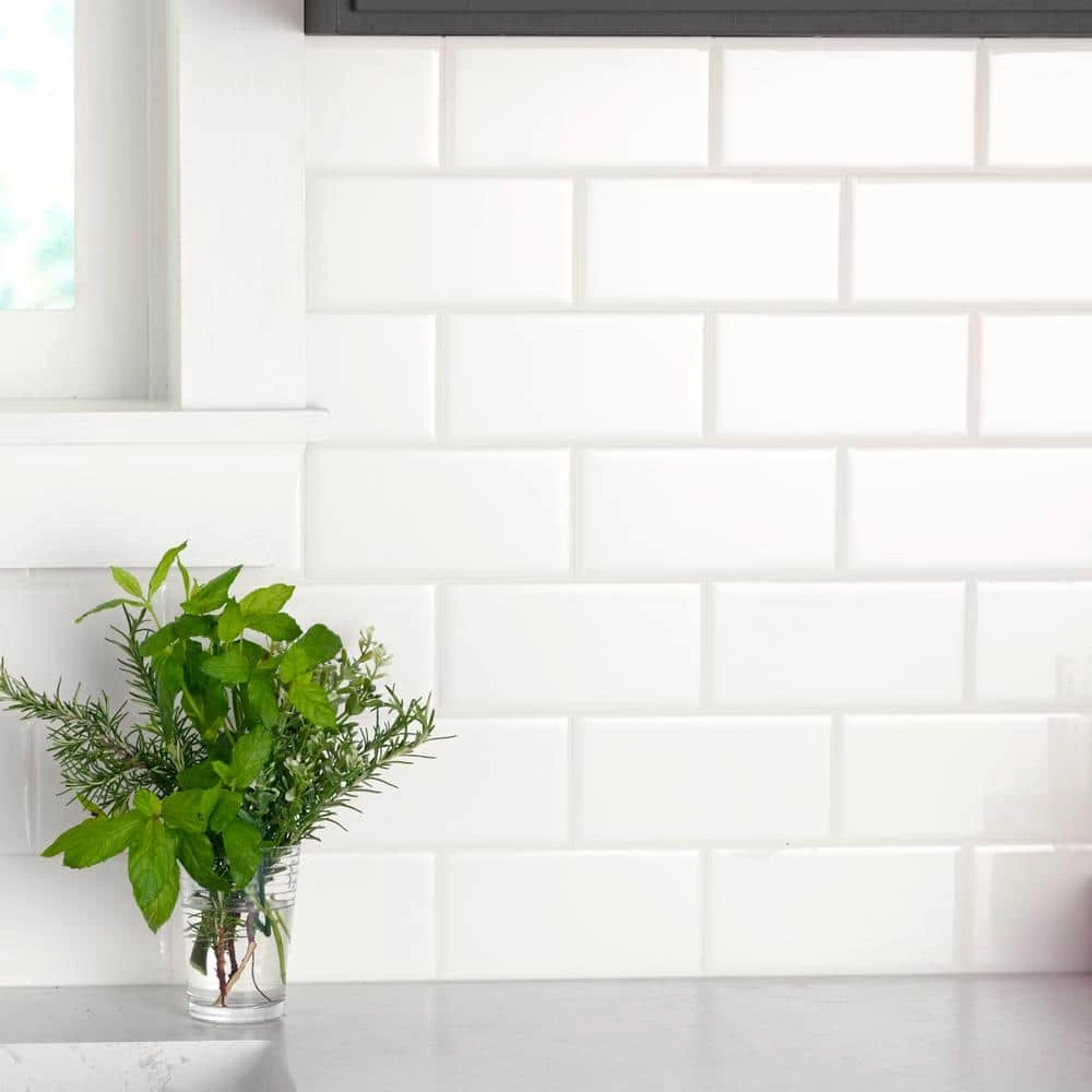 Restore 3 in. x 6 in. Ceramic Bright White Subway Tile (12.5 sq. ft. / Case) by Daltile 12 Restore 3 in. x 6 in. Ceramic Bright White Subway Tile (12.5 sq. ft. / Case) by Daltile - Image 11