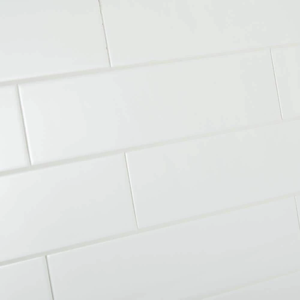 Restore 4 in. x 16 in. Ceramic Bright White Subway Tile (264 sq. ft. / pallet) by Daltile 7 Restore 4 in. x 16 in. Ceramic Bright White Subway Tile (264 sq. ft. / pallet) by Daltile - Image 5