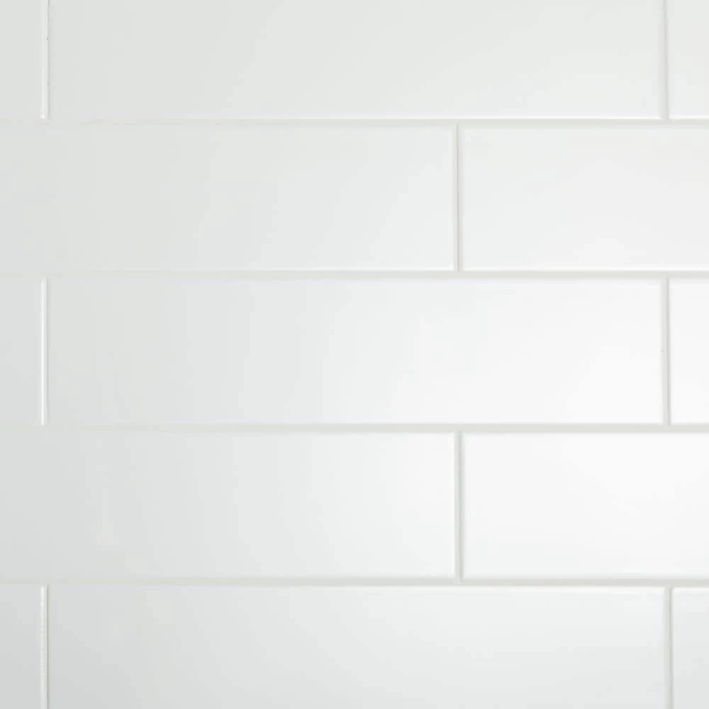 Restore 4 in. x 16 in. Ceramic Bright White Subway Tile (264 sq. ft. / pallet) by Daltile 3 Restore 4 in. x 16 in. Ceramic Bright White Subway Tile (264 sq. ft. / pallet) by Daltile