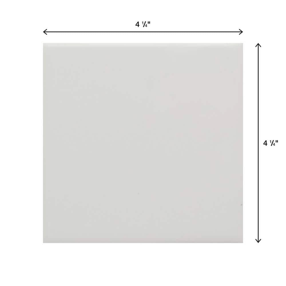 Restore Bright White 4-1/4 in. x 4-1/4 in. Ceramic Wall Tile (0.125 sq. ft./ Each) by Daltile 8 Restore Bright White 4-1/4 in. x 4-1/4 in. Ceramic Wall Tile (0.125 sq. ft./ Each) by Daltile - Image 6