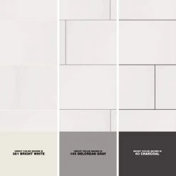 Restore Bright White 8 in. x 24 in. Ceramic Wall Tile (13.3 sq. ft. / Case) by Daltile -Daltile Sales Store bright white daltile ceramic tile re15824hd1p2 1d 1000