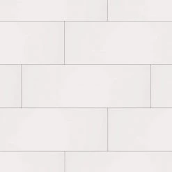 Restore Bright White 8 in. x 24 in. Ceramic Wall Tile (13.3 sq. ft. / Case) by Daltile