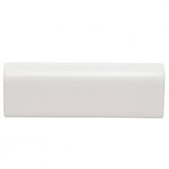 Restore Bright White 2 in. x 6 in. Ceramic Radius Bullnose Wall Trim Tile (0.08 sq. ft. / Piece) by Daltile