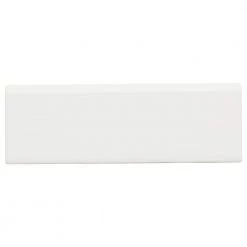 Restore Bright White 2 in. x 6 in. Ceramic Bullnose Wall Trim (0.08 sq. ft. / Piece) by Daltile