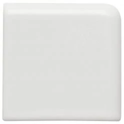 Restore Bright White 2 in. x 2 in. Ceramic Bullnose Corner Wall Trim Tile (0.02 sq. ft. / Piece) by Daltile