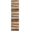 Tribeca Jayden Brown/Beige 2 ft. x 18 ft. Stripe Runner Area Rug by Home Dynamix