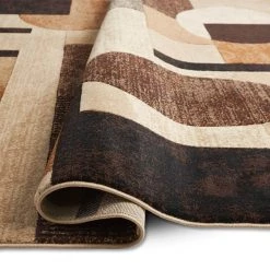 Tribeca Jasmine Brown 2 ft. x 3 ft. Geometric Area Rug by Home Dynamix -Daltile Sales Store brown home dynamix area rugs 5n hd5376 500 44 1000