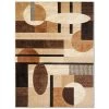 Tribeca Jasmine Brown 2 ft. x 3 ft. Geometric Area Rug by Home Dynamix