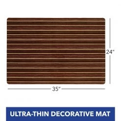 Smooth Step Brown Stripe 24 in. x 35 in. Machine Washable Kitchen Mat by Home Dynamix -Daltile Sales Store brown home dynamix door mats 3 sstp 500 31 1000
