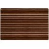 Smooth Step Brown Stripe 24 in. x 35 in. Machine Washable Kitchen Mat by Home Dynamix