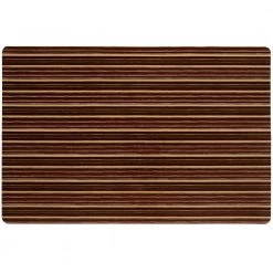 Smooth Step Brown Stripe 24 in. x 35 in. Machine Washable Kitchen Mat by Home Dynamix