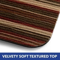 Smooth Step Brown Stripe 24 in. x 35 in. Machine Washable Kitchen Mat by Home Dynamix -Daltile Sales Store brown home dynamix door mats 3 sstp 500 d4 1000