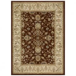 Optimum Brown/Ivory 8 ft. x 10 ft. Indoor Area Rug by Home Dynamix