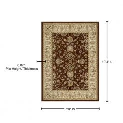 Optimum Brown/Ivory 8 ft. x 10 ft. Indoor Area Rug by Home Dynamix 15 Optimum Brown/Ivory 8 ft. x 10 ft. Indoor Area Rug by Home Dynamix -Daltile Sales Store brown ivory home dynamix area rugs 1 hd919 511 76 1000