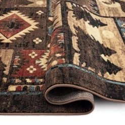 Buffalo Bear Brown/Red 8 ft. x 10 ft. Area Rug by Home Dynamix -Daltile Sales Store brown red home dynamix area rugs 1 17383 500 1f 1000