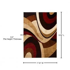 Tribeca Slade Brown/Red 8 ft. x 10 ft. Abstract Area Rug by Home Dynamix -Daltile Sales Store brown red home dynamix area rugs 1 hd5382 539 76 1000