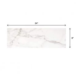 LuxeCraft Calacatta Gold Marble 8 in. x 24 in. Glazed Ceramic Wall Tile (13.3 sq. ft./Case) by Daltile -Daltile Sales Store calacatta marble daltile ceramic tile lc28824hd1p2 66 1000