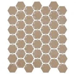 Restore Charcoal 10 in. x 12 in. Glazed Ceramic Hexagon Mosaic Tile (0.81 sq. ft./each) by Daltile -Daltile Sales Store charcoal daltile ceramic tile 018015hexms1p2 77 1000