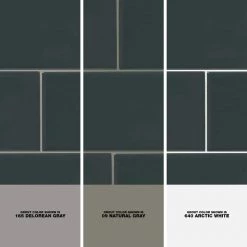 Restore Charcoal Gray 3 in. x 6 in. Glazed Ceramic Subway Wall Tile (12.5 sq. ft /Case) by Daltile -Daltile Sales Store charcoal gray daltile ceramic tile 018036mod1p2 1d 1000