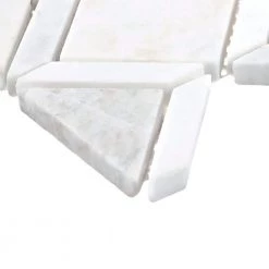 Xpress Mosaix Perfect-Fit Coastal Marble 11 in. x 18 in. Marble Diamond Geometric Mosaic Tile (13 sq. ft./case) by Daltile -Daltile Sales Store coastal marble daltile marble tile st53dgmtrmscchn 77 1000