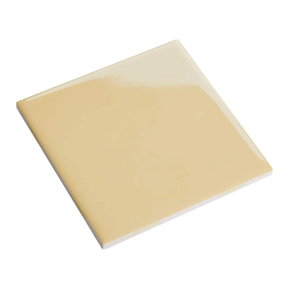 Semi-Gloss Cornsilk 4-1/4 in. x 4-1/4 in. Ceramic Wall Tile (12.5 sq. ft. / case) by Daltile 4 Semi-Gloss Cornsilk 4-1/4 in. x 4-1/4 in. Ceramic Wall Tile (12.5 sq. ft. / case) by Daltile - Image 2