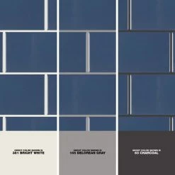 Restore 3 in. x 6 in. Glazed Ceramic Denim Blue Subway Tile (12.5 sq. ft./case) by Daltile -Daltile Sales Store denim blue daltile ceramic tile 146936mod1p2 1d 1000