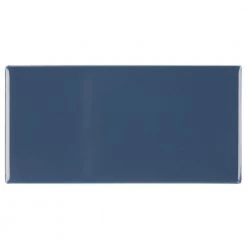 Restore 3 in. x 6 in. Glazed Ceramic Denim Blue Subway Tile (12.5 sq. ft./case) by Daltile