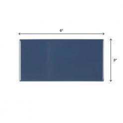 Restore 3 in. x 6 in. Glazed Ceramic Denim Blue Subway Tile (12.5 sq. ft./case) by Daltile -Daltile Sales Store denim blue daltile ceramic tile 146936mod1p2 66 1000