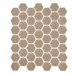 Restore Dove Gray 10 in. x 12 in. x Glazed Ceramic Hexagon Mosaic Tile (0.81 sq. ft./Each) by Daltile -Daltile Sales Store dove glossy gray daltile ceramic tile 018215hexms1p2 66 1000