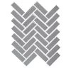 Restore Dove Gray 9 in. x 12 in. Glazed Ceramic Herringbone Mosaic Tile (0.6 sq. ft./each) by Daltile