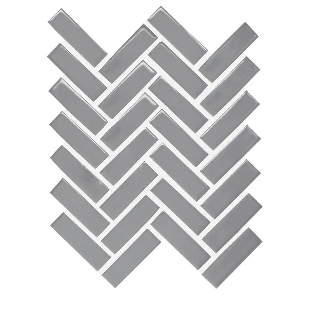 Restore Dove Gray 9 in. x 12 in. Glazed Ceramic Herringbone Mosaic Tile (0.6 sq. ft./each) by Daltile 3 Restore Dove Gray 9 in. x 12 in. Glazed Ceramic Herringbone Mosaic Tile (0.6 sq. ft./each) by Daltile