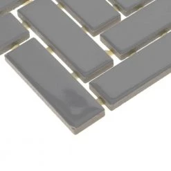 Restore Dove Gray 9 in. x 12 in. Glazed Ceramic Herringbone Mosaic Tile (0.6 sq. ft./each) by Daltile 15 Restore Dove Gray 9 in. x 12 in. Glazed Ceramic Herringbone Mosaic Tile (0.6 sq. ft./each) by Daltile -Daltile Sales Store dove gray daltile ceramic tile 018213herms1p2 66 1000