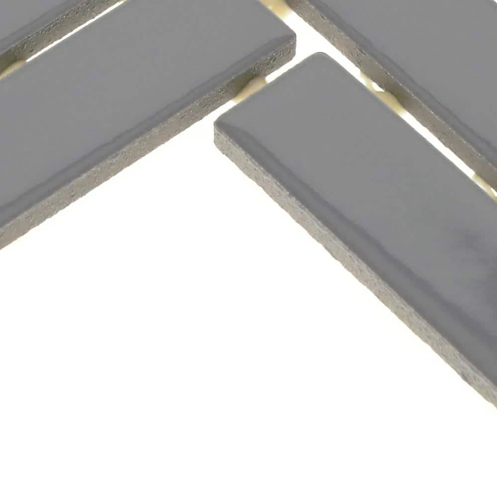 Restore Dove Gray 9 in. x 12 in. Glazed Ceramic Herringbone Mosaic Tile (0.6 sq. ft./each) by Daltile 10 Restore Dove Gray 9 in. x 12 in. Glazed Ceramic Herringbone Mosaic Tile (0.6 sq. ft./each) by Daltile - Image 8