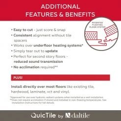 QuicTile 6 in. x 36 in. Driftwood Glazed Porcelain Locking Floor Tile (10.15 sq. ft. / case) by Daltile -Daltile Sales Store driftwood daltile porcelain tile rv81636clk1p d4 1000