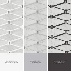 Premier Accents Eclipse Gray Diamond 11 in. x 15 in. x 8 mm Stone Mosaic Floor and Wall Tile (0.94 sq. ft./Each) by Daltile -Daltile Sales Store eclipse gray daltile marble tile pa82diamccms1l 1d 1000