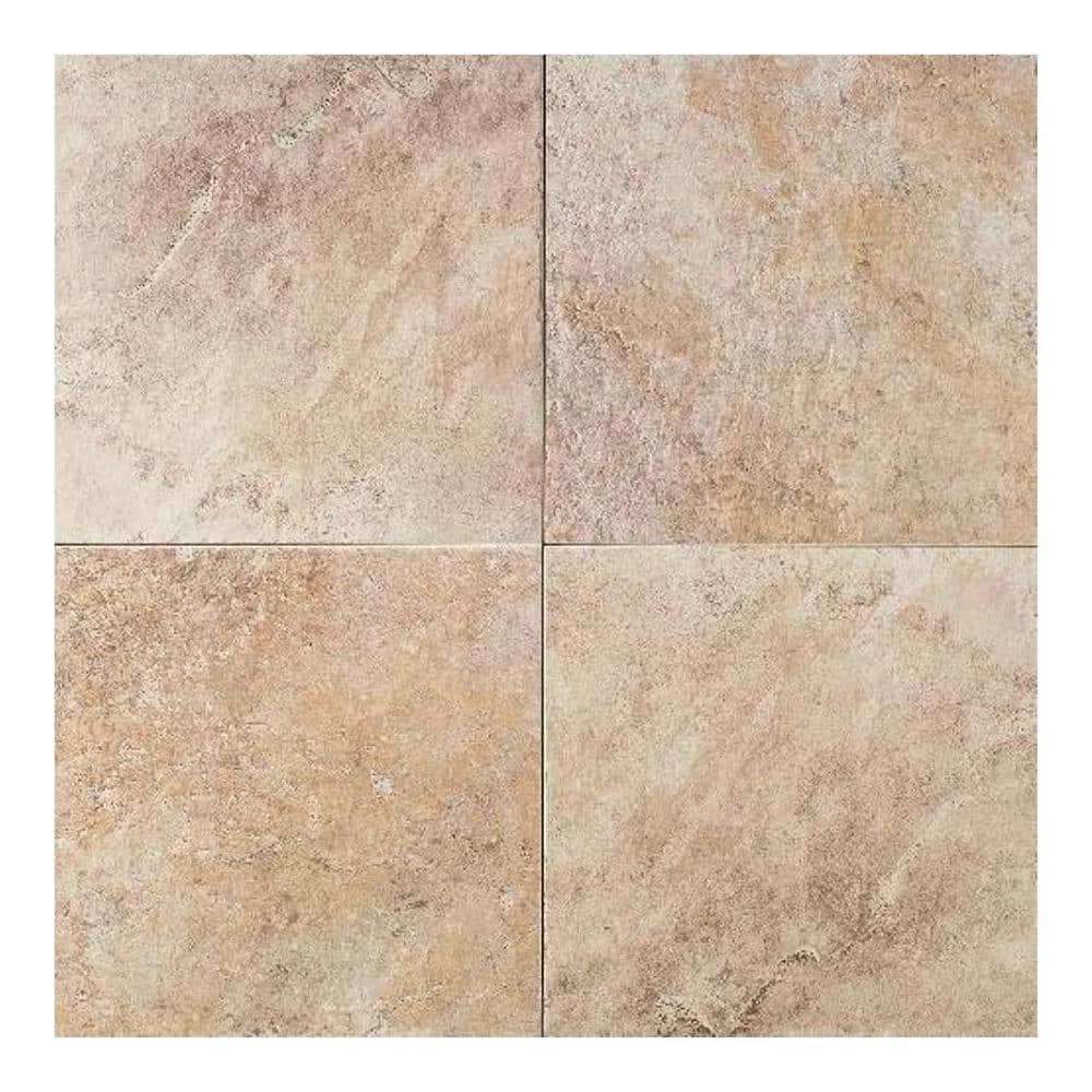 Continental Slate Egyptian Beige 18 in. x 18 in. Porcelain Floor and Wall Tile (18 sq. ft. / case) by Daltile 3 Continental Slate Egyptian Beige 18 in. x 18 in. Porcelain Floor and Wall Tile (18 sq. ft. / case) by Daltile