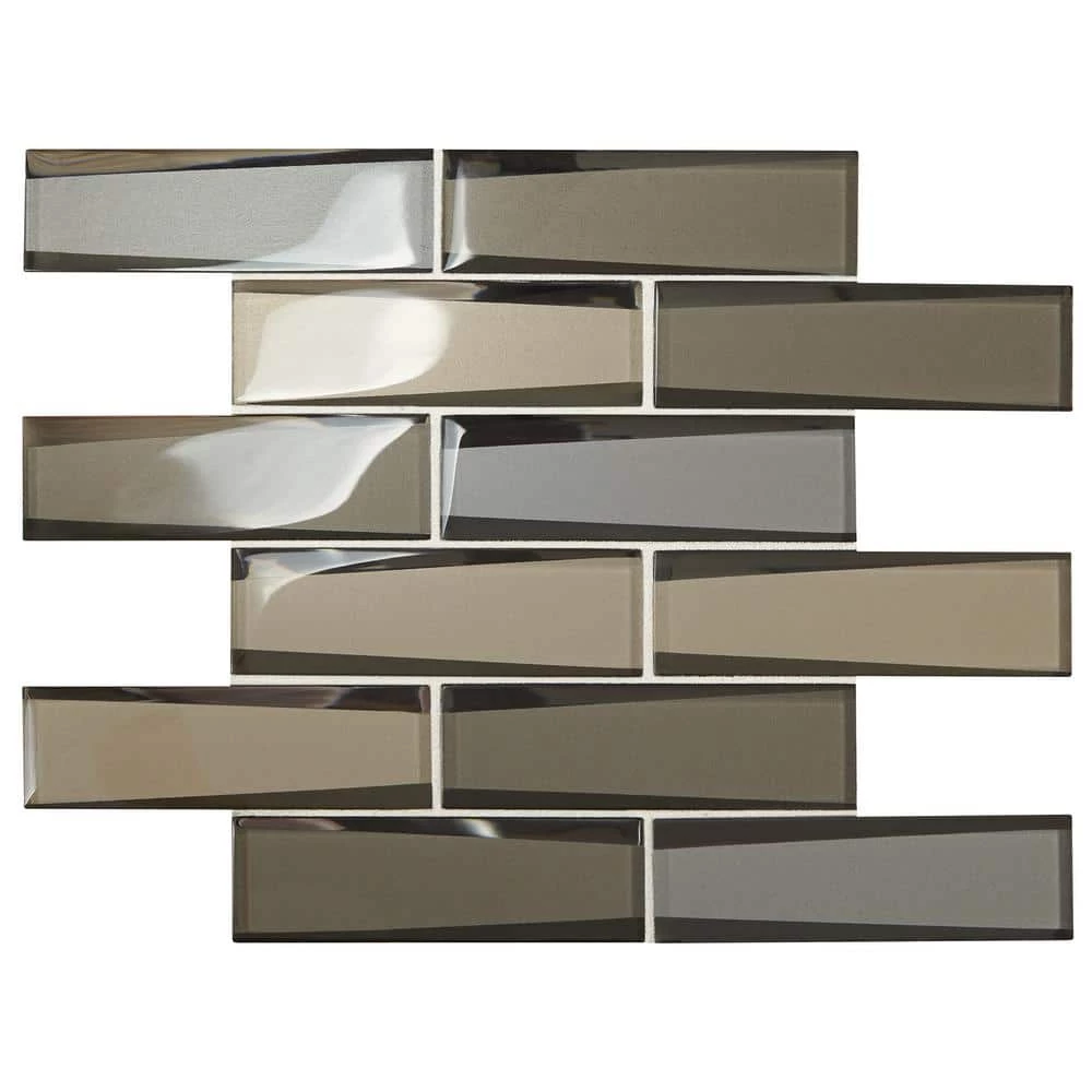 Premier Accents Frost Linear 12 in. x 13 in. x 8 mm Glass Mosaic Wall Tile (0.96 sq. ft./Each) by Daltile 3 Premier Accents Frost Linear 12 in. x 13 in. x 8 mm Glass Mosaic Wall Tile (0.96 sq. ft./Each) by Daltile