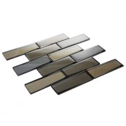 Premier Accents Frost Linear 12 in. x 13 in. x 8 mm Glass Mosaic Wall Tile (0.96 sq. ft./Each) by Daltile 8 Premier Accents Frost Linear 12 in. x 13 in. x 8 mm Glass Mosaic Wall Tile (0.96 sq. ft./Each) by Daltile -Daltile Sales Store frost daltile glass tile pa6626lnccms1p c3 1000