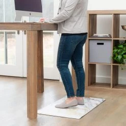 Cozy Living Modern Marble Gold 20 in. x 36 in. Anti Fatigue Kitchen Mat by Home Dynamix -Daltile Sales Store gold home dynamix kitchen mats 20 cz05 40 1000