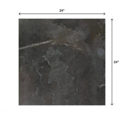 Highland Shore Graphite 24 in. x 24 in. Glazed Porcelain Floor and Wall Tile (15.76 sq. ft./Case) by Daltile -Daltile Sales Store graphite daltile porcelain tile hs09squ2424mthd 66 1000