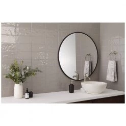 LuxeCraft Gray 4 in. x 8 in. Glazed Ceramic Subway Wall Tile (10.5 sq. ft. / case) by Daltile -Daltile Sales Store gray daltile ceramic tile lc1748modhd1p2 40 1000