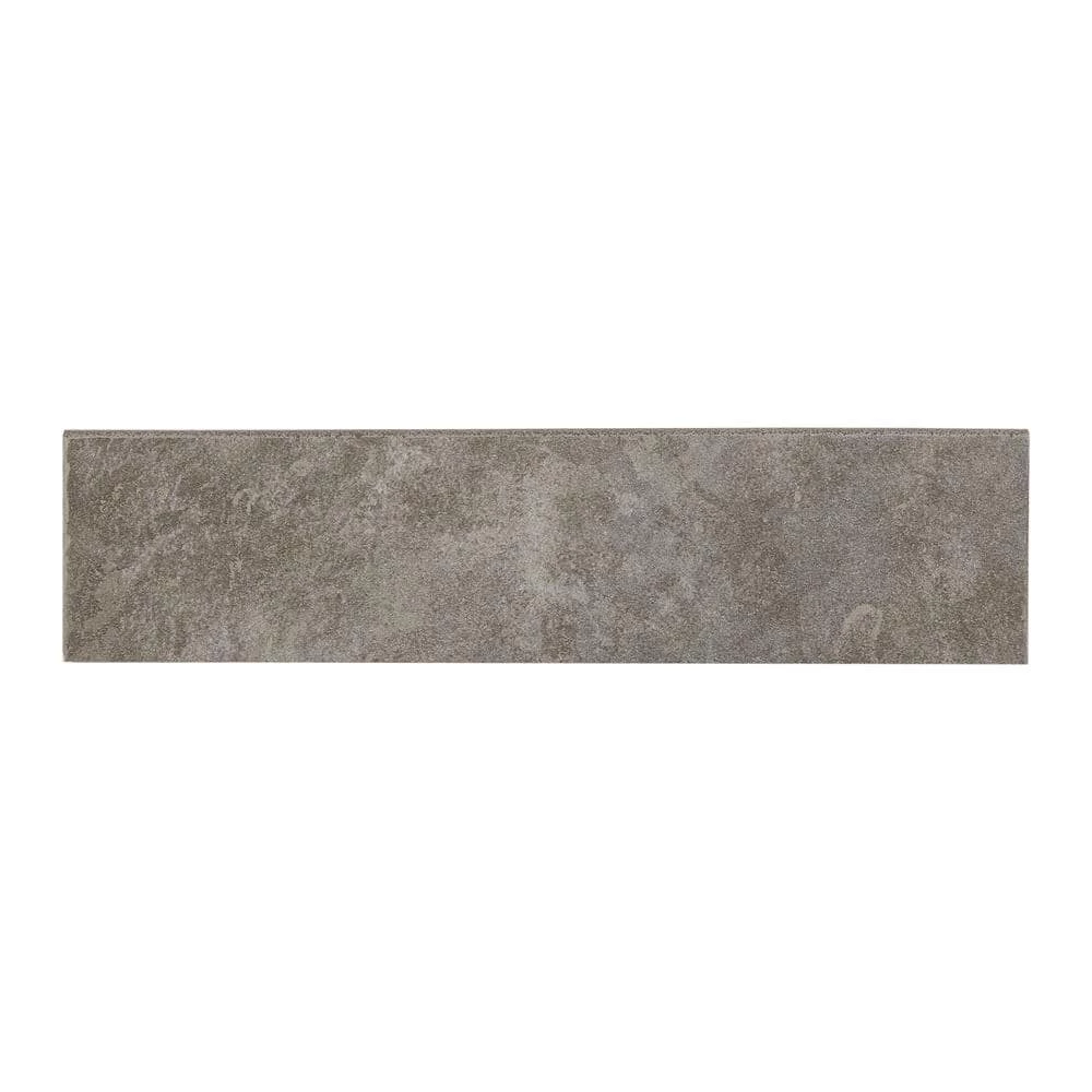 Nova Falls Gray 3 in. x 12 in. Glazed Porcelain Bullnose Trim Tile (0.25 sq. ft./Piece) by Daltile 3 Nova Falls Gray 3 in. x 12 in. Glazed Porcelain Bullnose Trim Tile (0.25 sq. ft./Piece) by Daltile