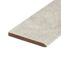 Portland Stone Gray Matte 3 in. x 12 in. Glazed Ceramic Bullnose Trim Tile (0.2357 sq. ft./Piece) by Daltile -Daltile Sales Store gray daltile tile trim ulmkp43c9hd1p2 1d 1000