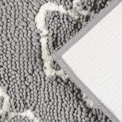 Comfy Pooch Clean Paw Gray/White 21 in. x 30 in. Door Mat For Pets by Home Dynamix -Daltile Sales Store gray white home dynamix door mats 1 cpp 14 1d 1000